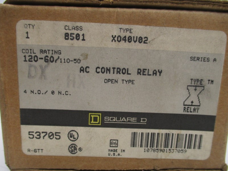 SQUARE D 8501XO40V02 SER. A 110/120V NSMP