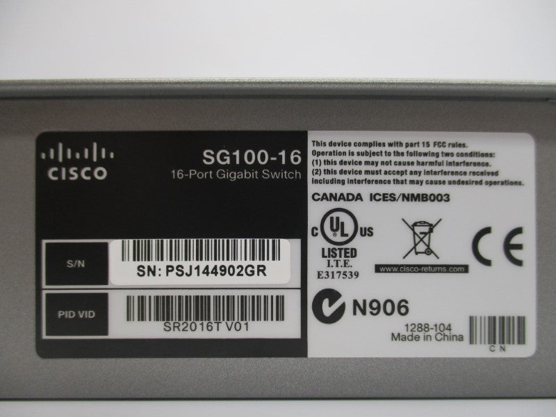 CISCO SG100-16 (AS PICTURED) NSMP