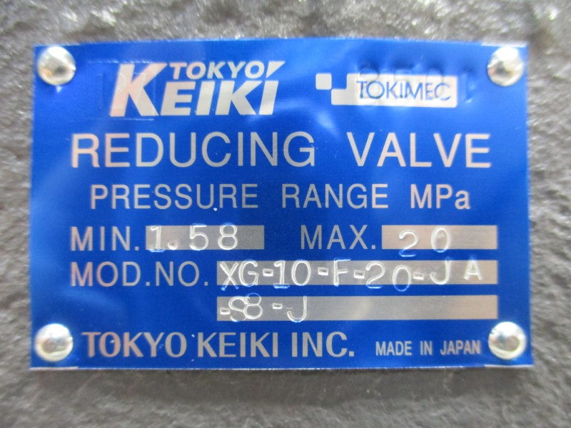 TOKYO KEIKI XG-10-F-20-JA-S8-J NSMP