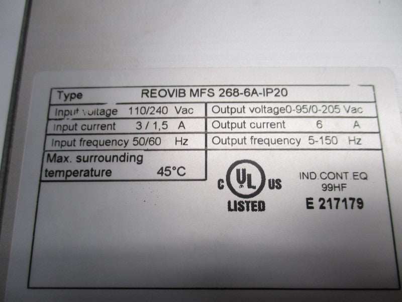 REO MFS268 NSNP