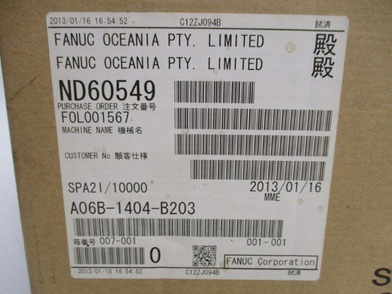 FANUC A06B-1404-B203 NSFS