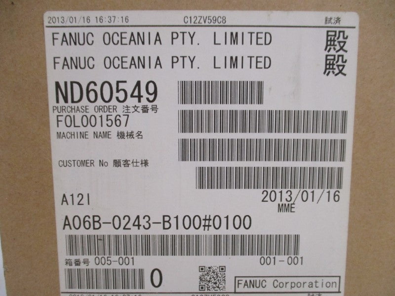 FANUC A06B-0243-B100#0100 NSFS