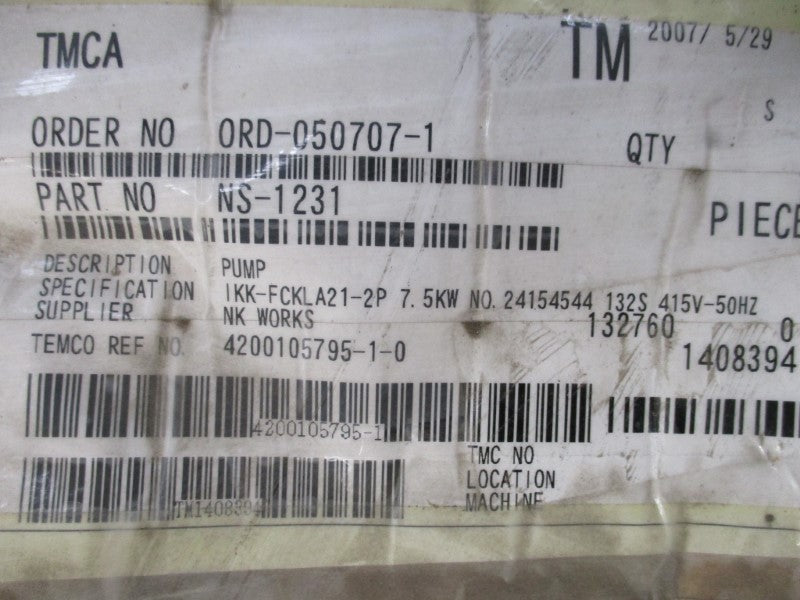 TOSHIBA IKKFCKLA21 (AS PICTURED) NSMP