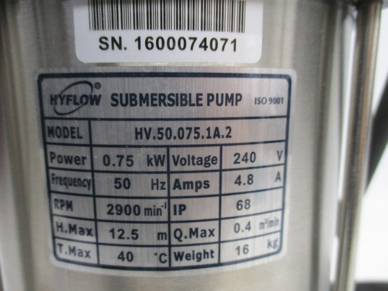HYFLOW HV.50.075.1A.2 NSNP