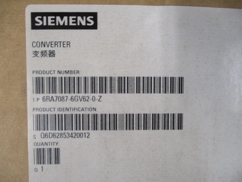 SIEMENS 6RA7087-6GV62-0-Z NSMP