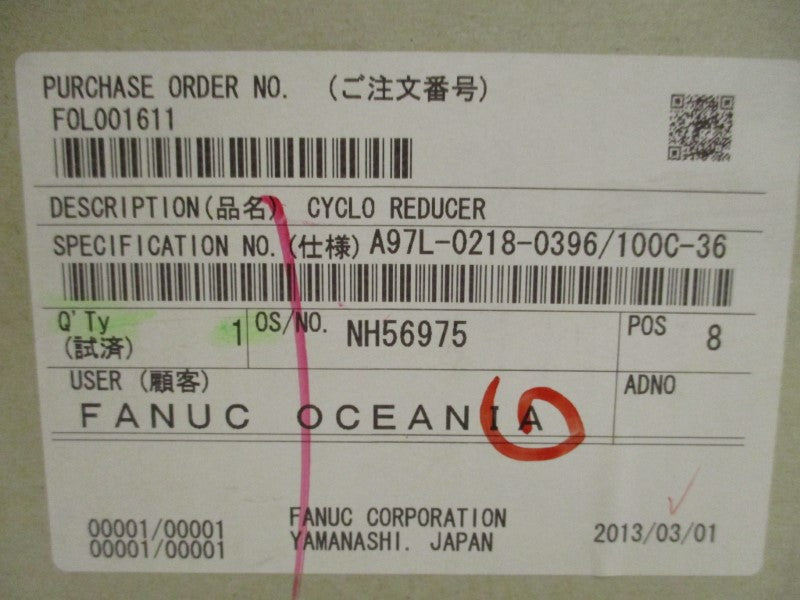 FANUC A97L-0218-0396/100C-36 NSFS