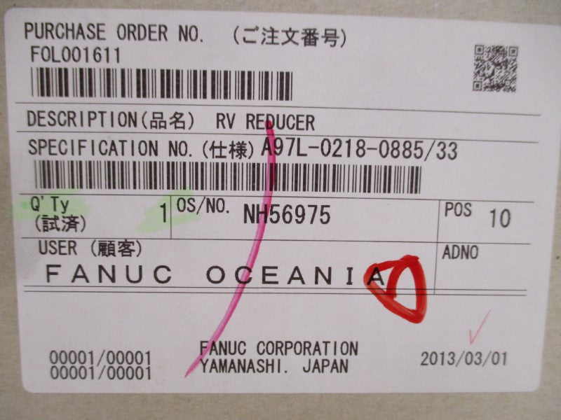 FANUC A97L-0218-0885/33 NSFS