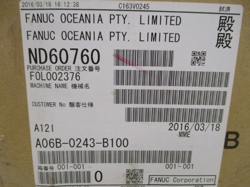 FANUC A06B-0243-B100 NSFS
