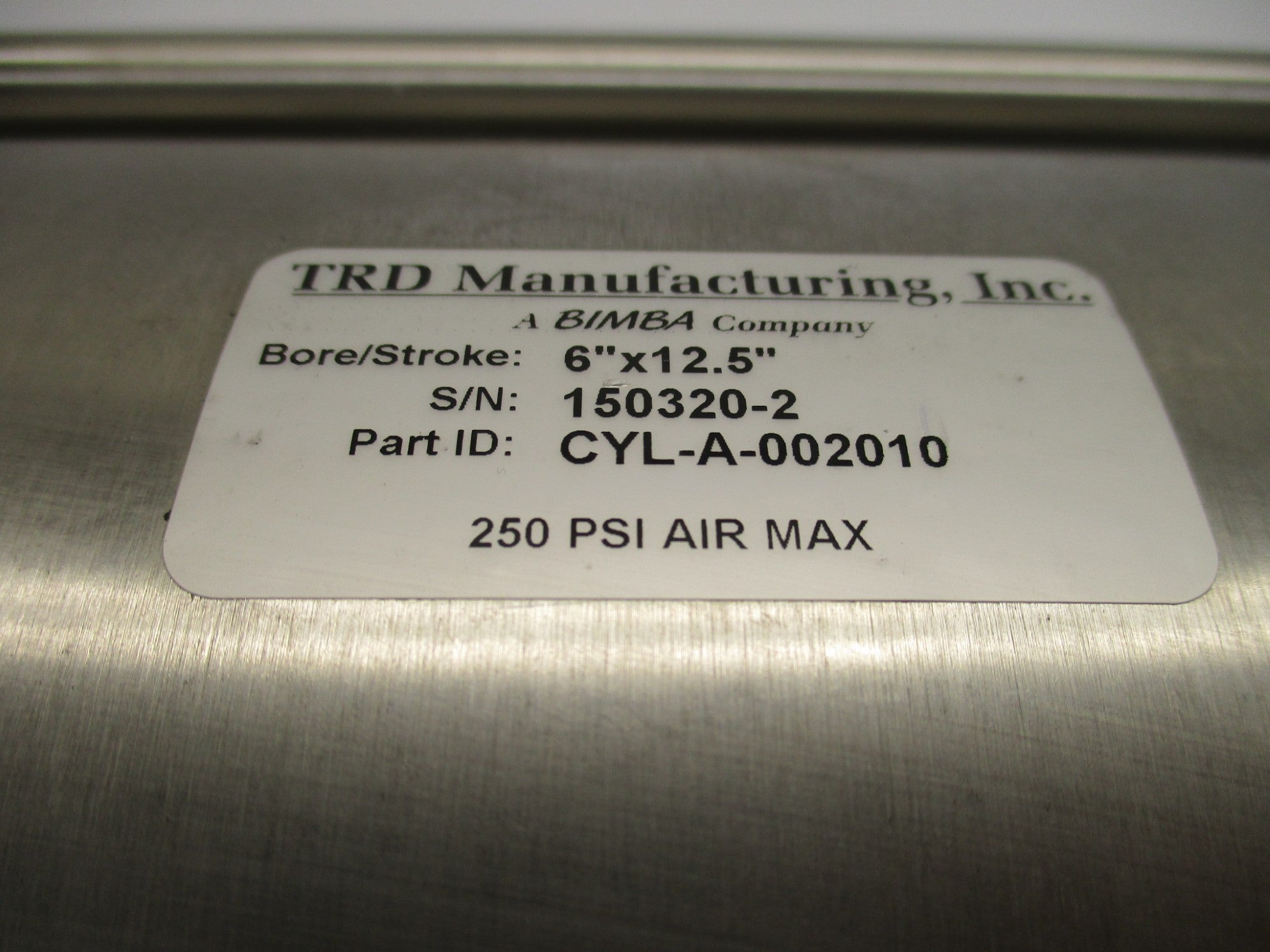 TRD MANUFACTURING CYL-A-002010 NSNP
