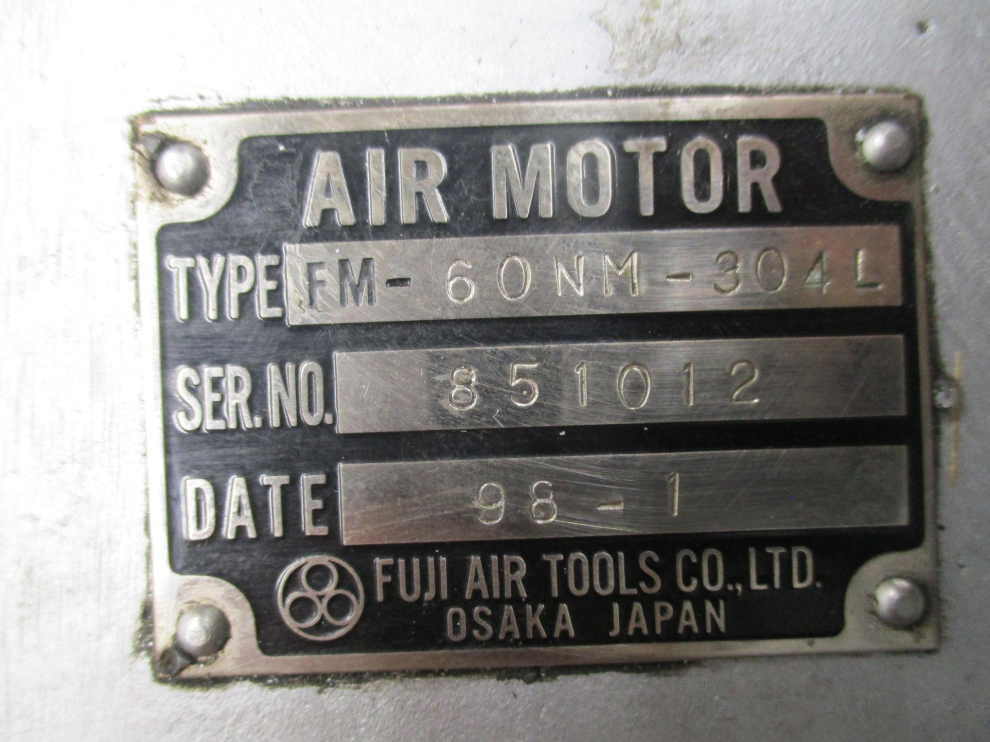 FUJI AIR TOOLS FM-60NM-304L UNMP