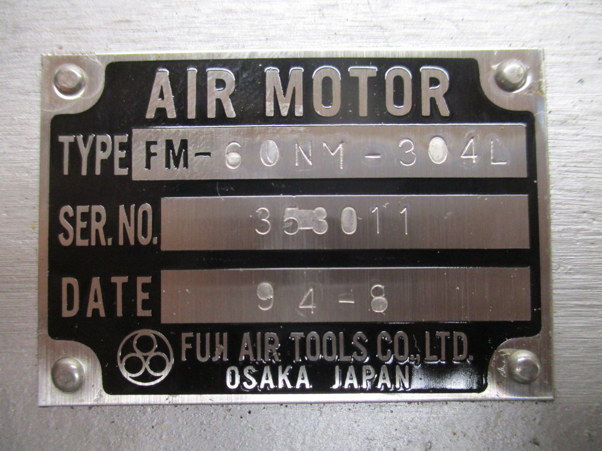 FUJI AIR TOOLS FM-60NM-304L NSNP