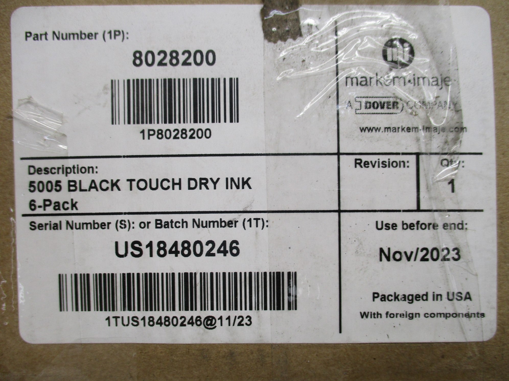 MARKEM IMAJE 8028200 (PKG OF 6) NSMP