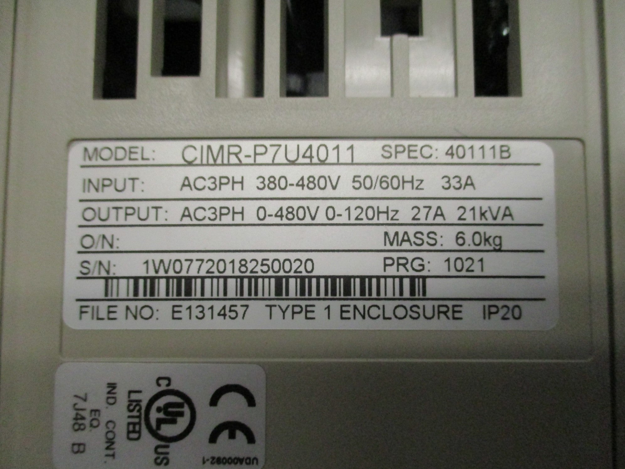 YASKAWA CIMR-P7U4011 NSMP