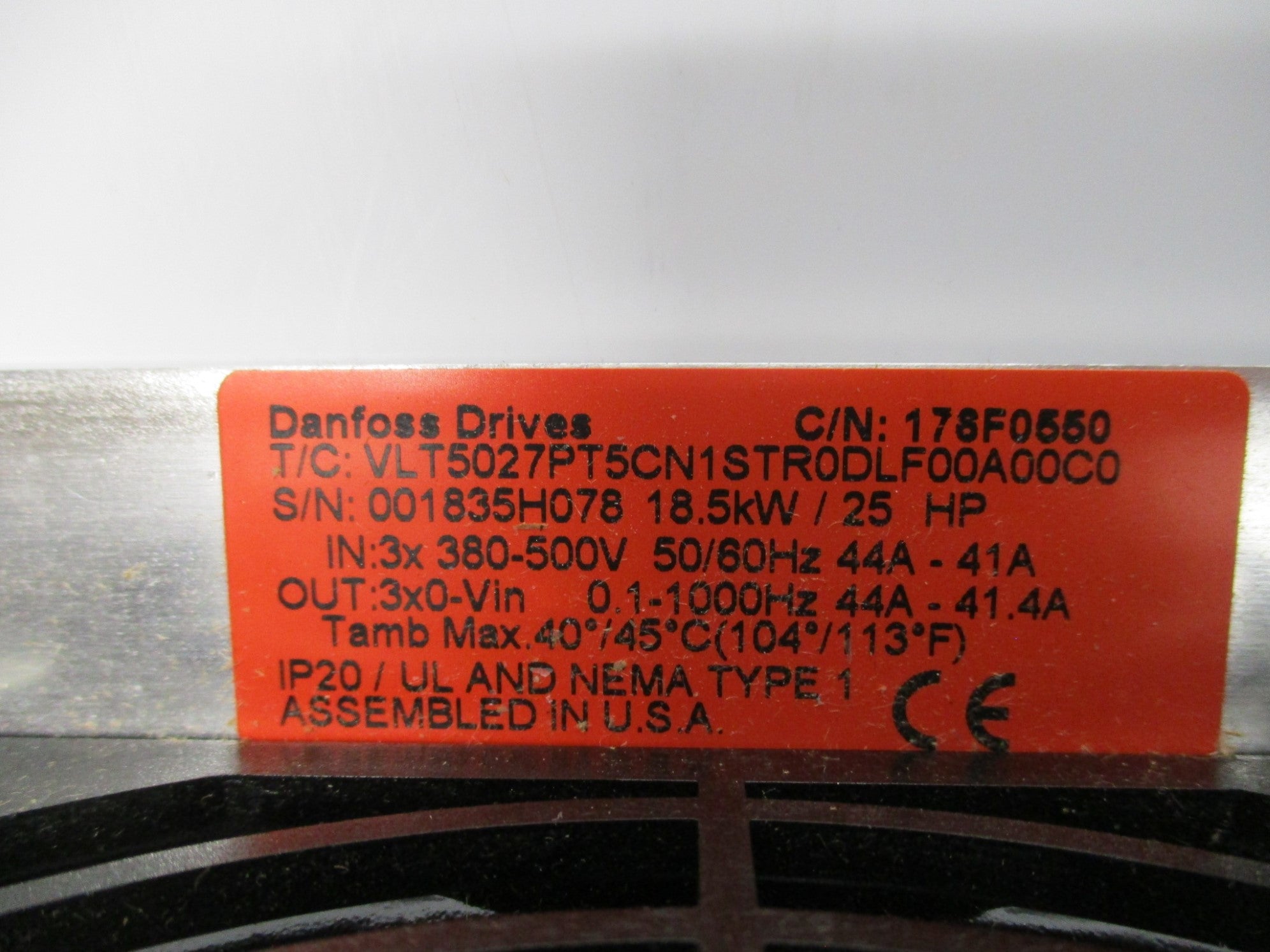 DANFOSS VLT5027PT5CN1STR0DLF00A00C0 NSMP