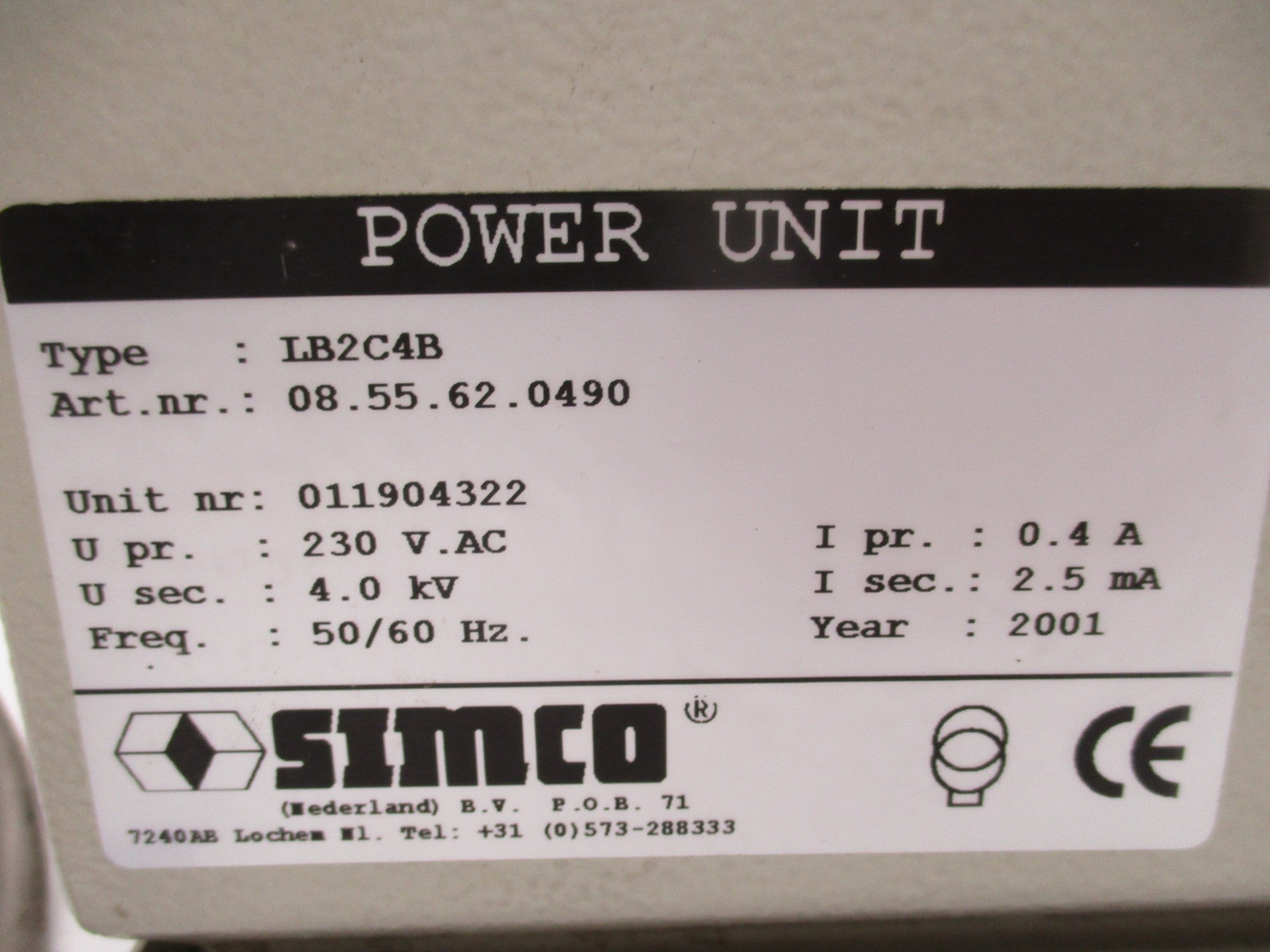 SIMCO LB2C4B UNMP