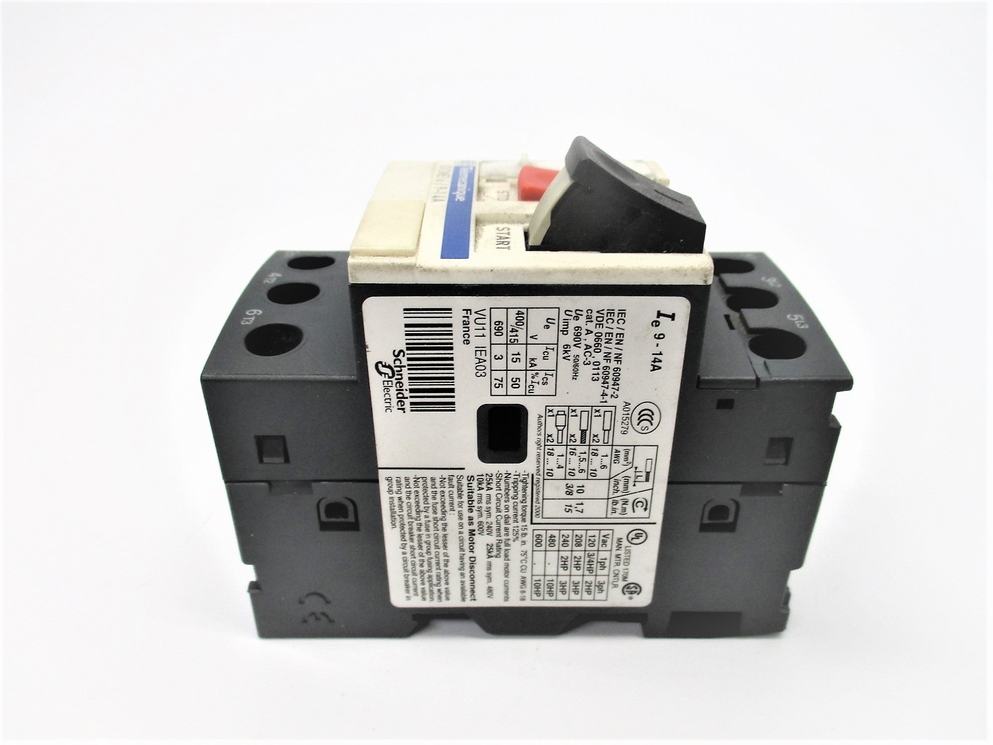 TELEMECANIQUE GV2ME16 690V 9-14A NSNP