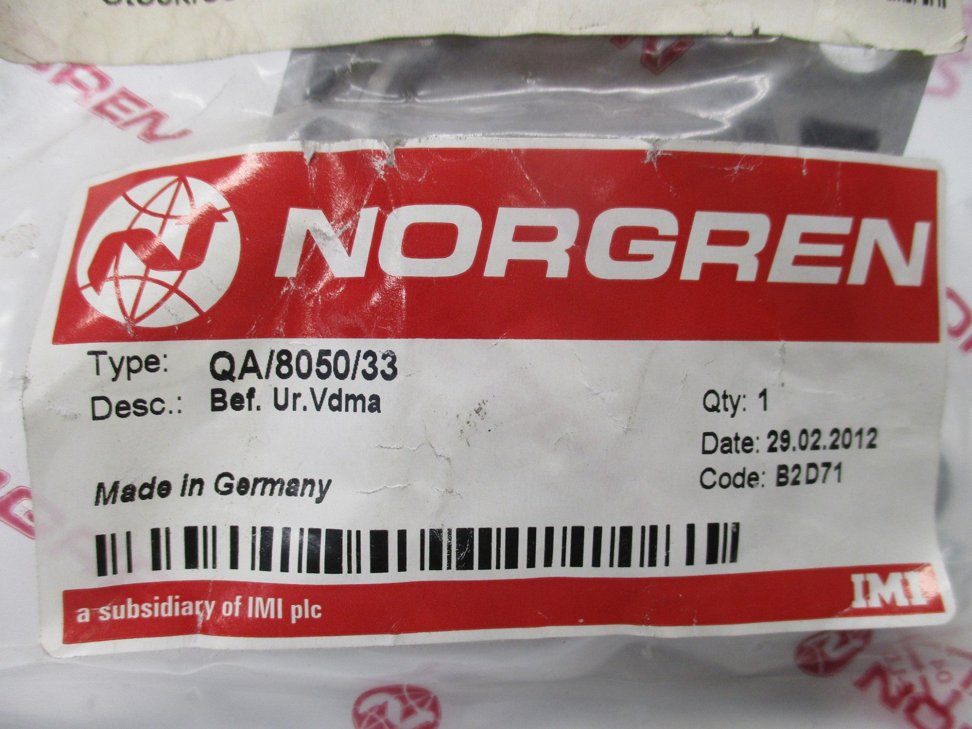 NORGREN QA/8050/33 NSMP