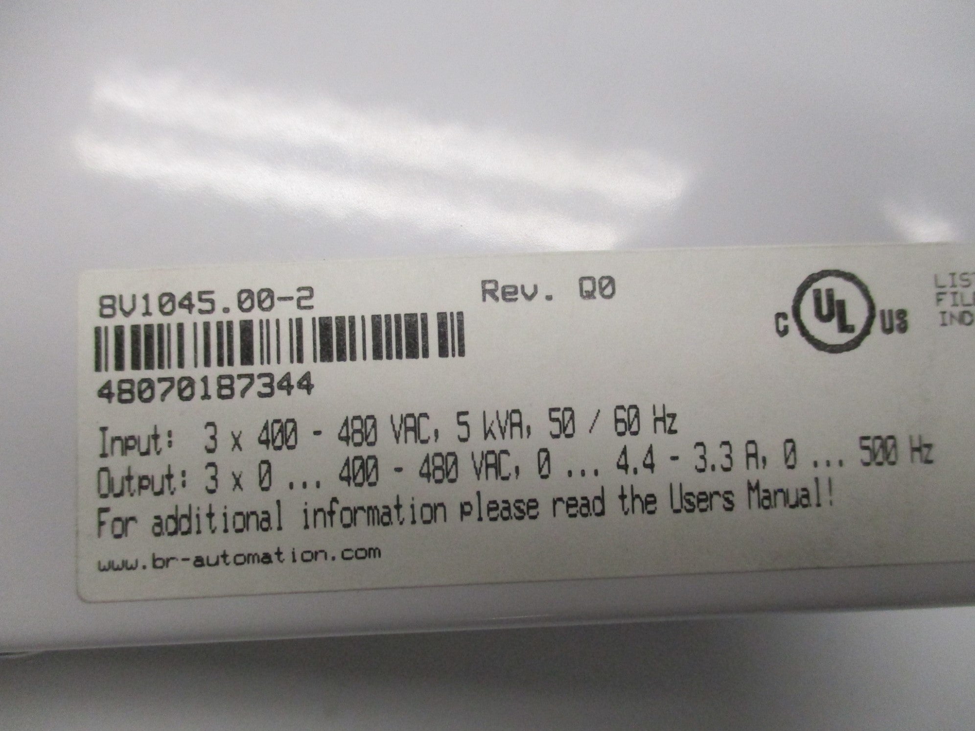 BR AUTOMATION 8V1045.00-2 NSMP