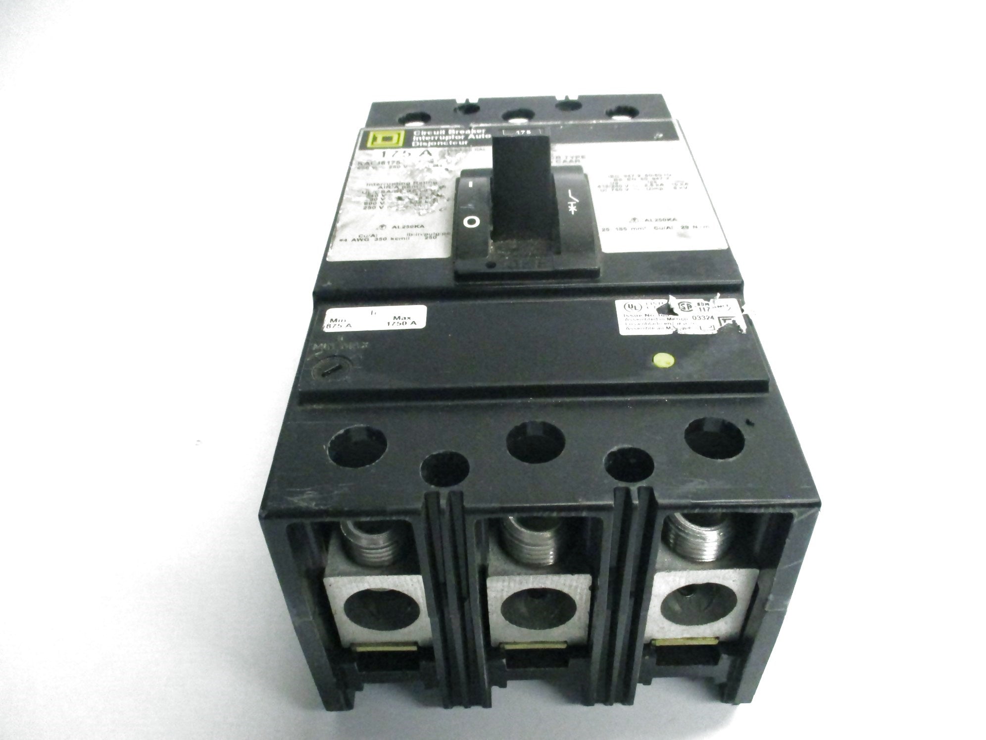 SQUARE D KAL36175 175A 600V (GREY) UNMP