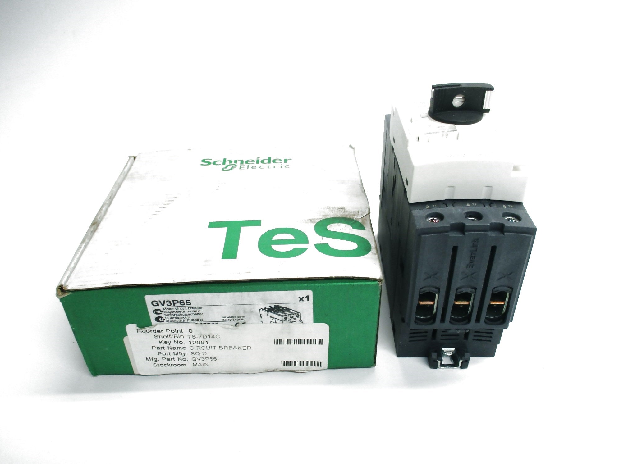 SCHNEIDER ELECTRIC GV3P65 48-65A 600V NSMP