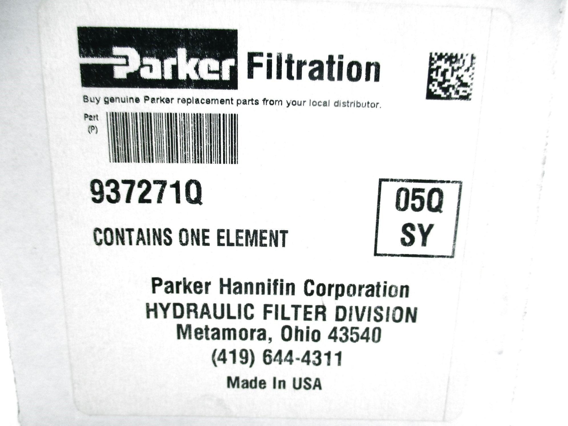 PARKER 937271Q (05QSY) NSMP