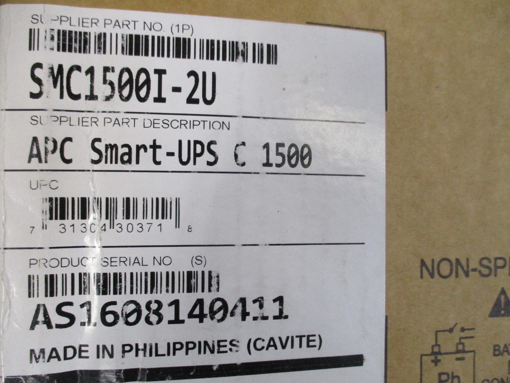 APC SMC1500I-2U NSMP