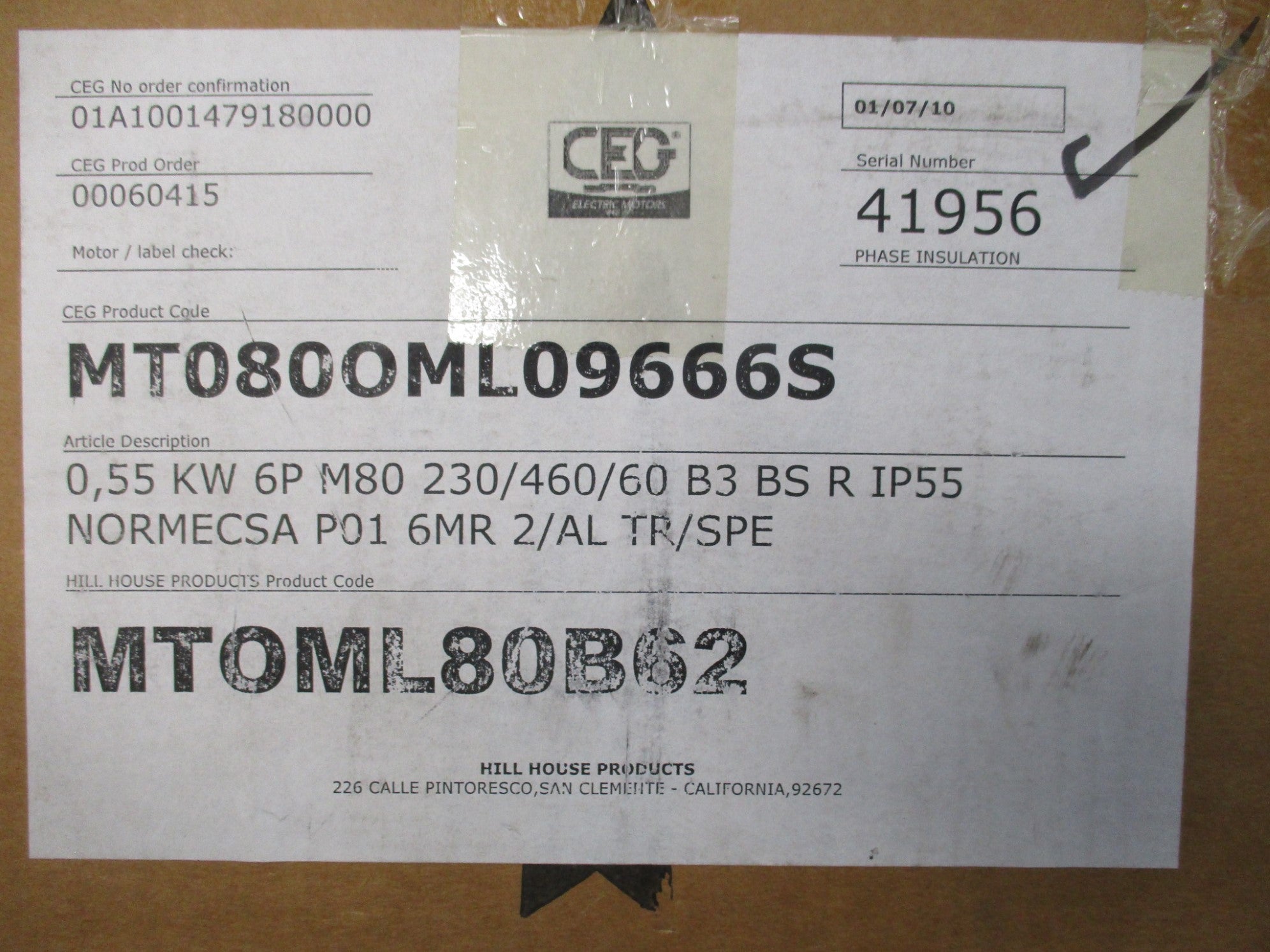 CEG MT0ML80B6/2 NSMP
