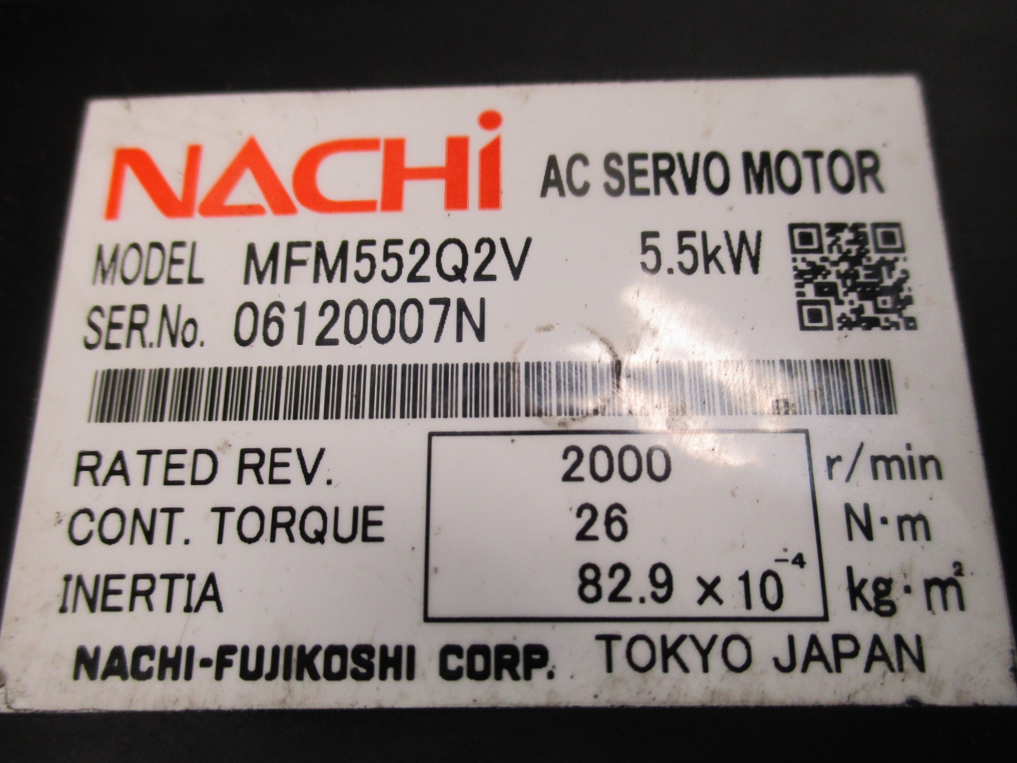 NACHI MFM552Q2V UNMP
