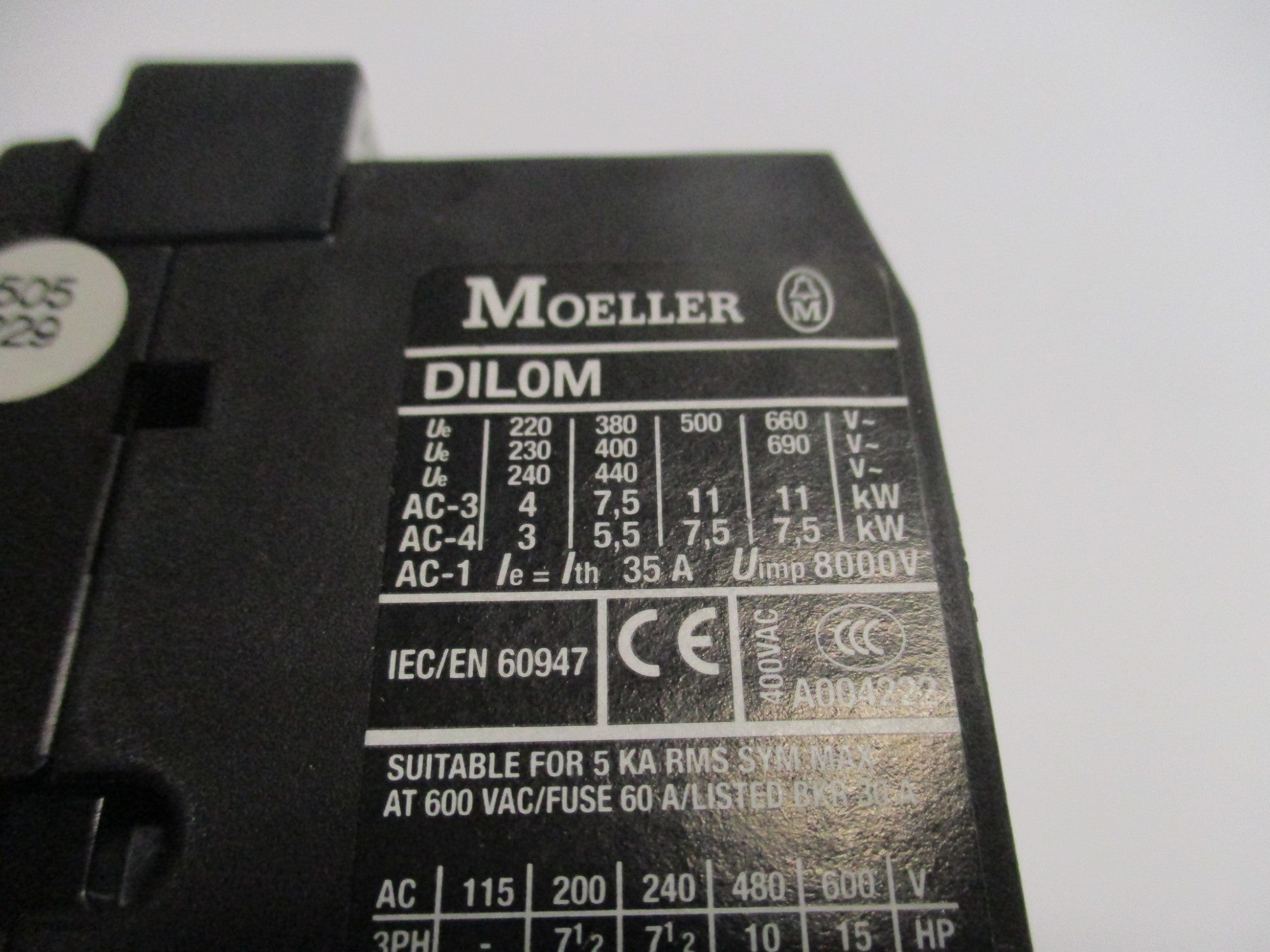 KLOCKNER MOELLER DIL0M 240V NSMP