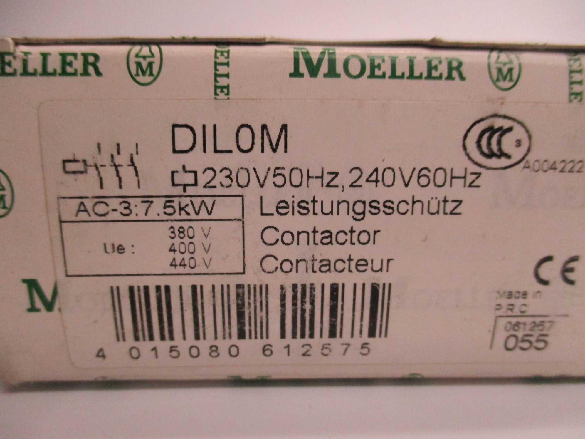KLOCKNER MOELLER DIL0M 240V NSMP