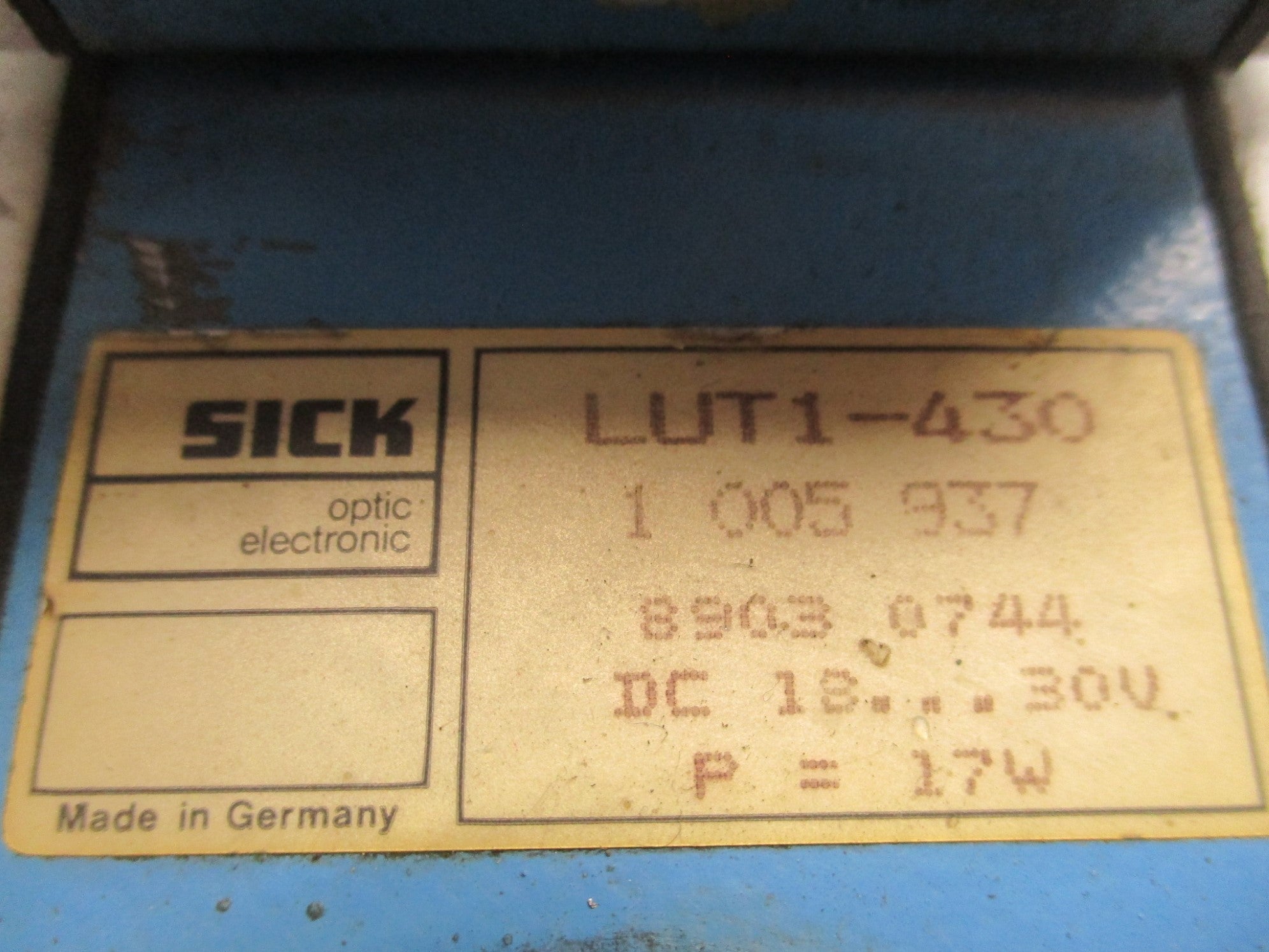 SICK LUT1-430 1005937 18-30VDC UNMP