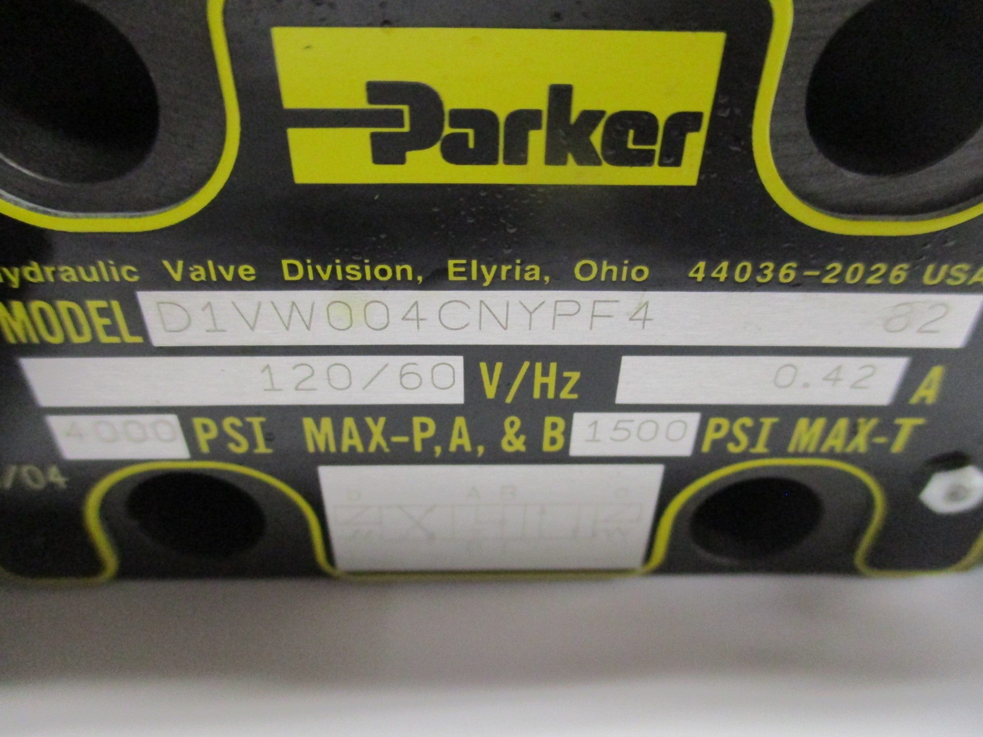 PARKER D1VW004CNYPF4 NSMP