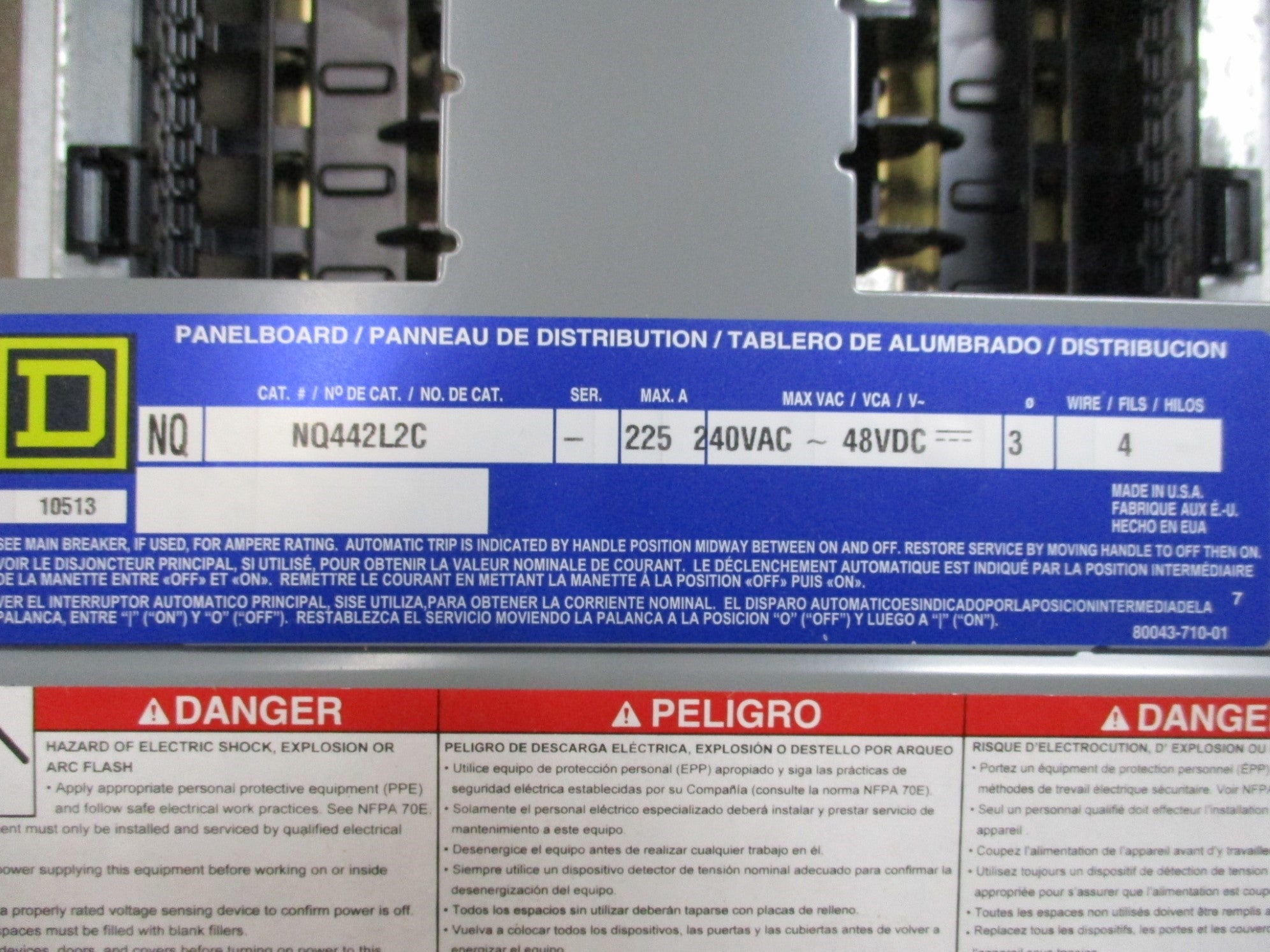 SQUARE D NQ442L2C NSMP