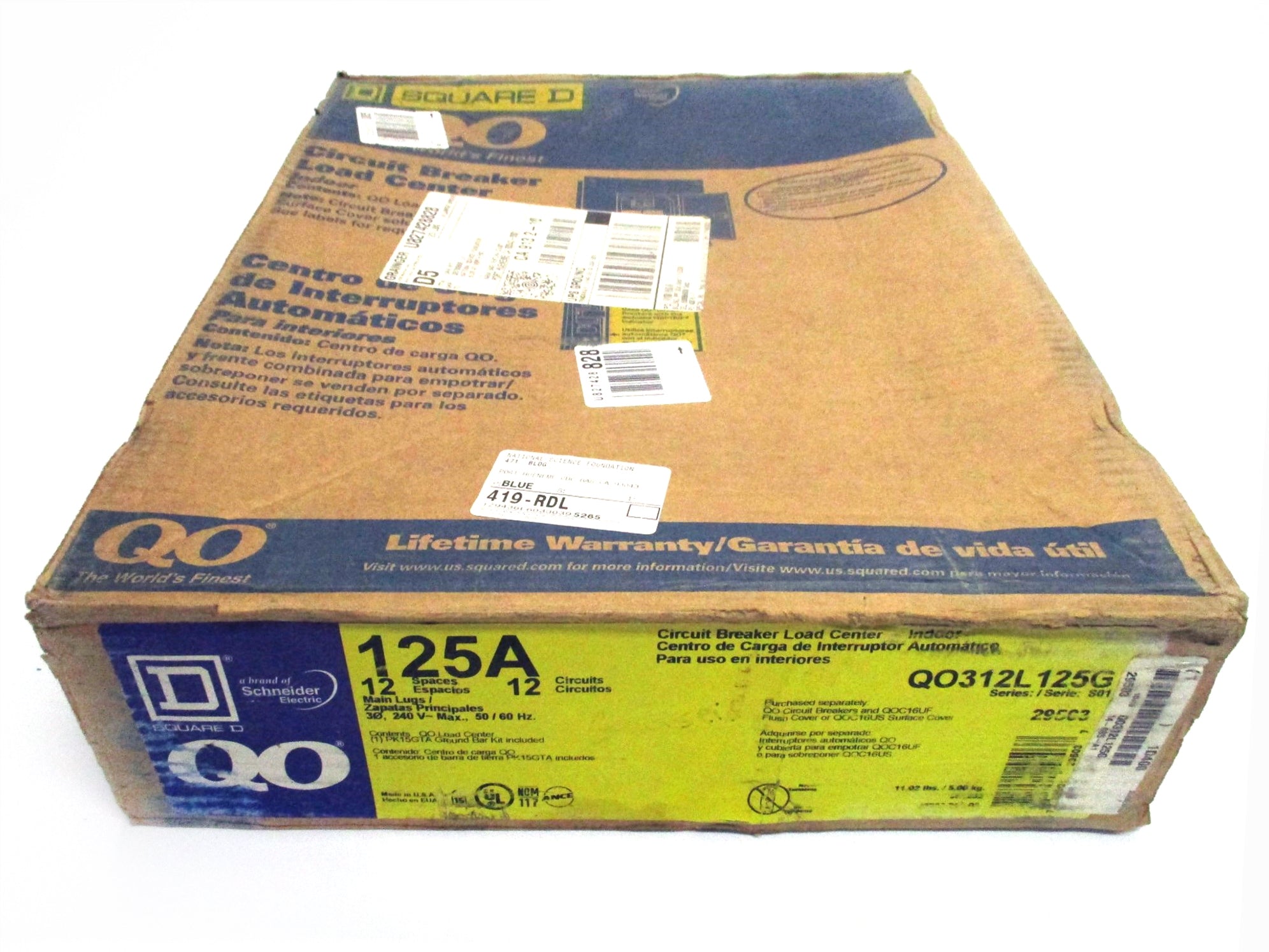 SQUARE D QO312L125G SER. S01 NSFS
