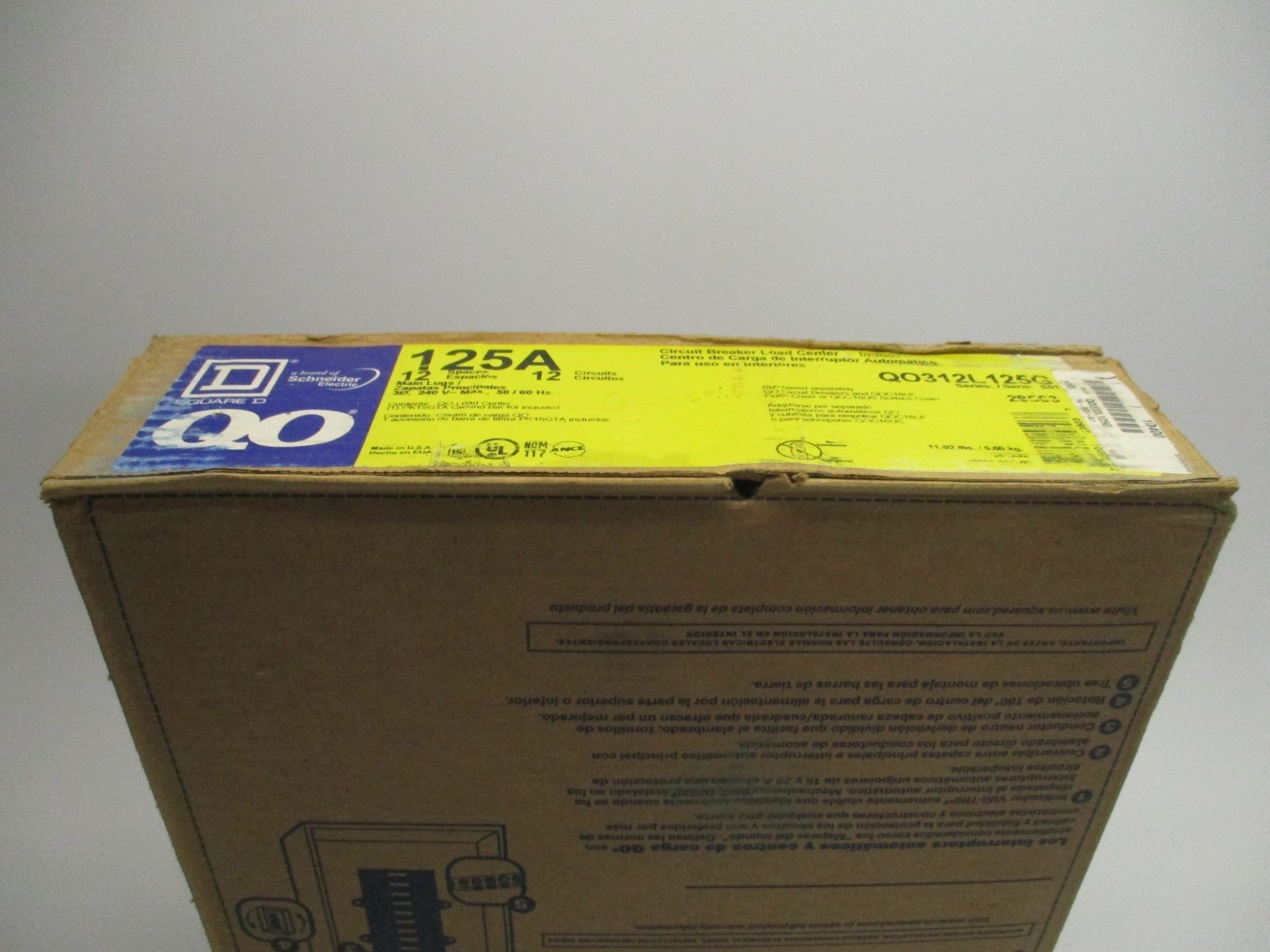 SQUARE D QO312L125G SER. S01 NSFS