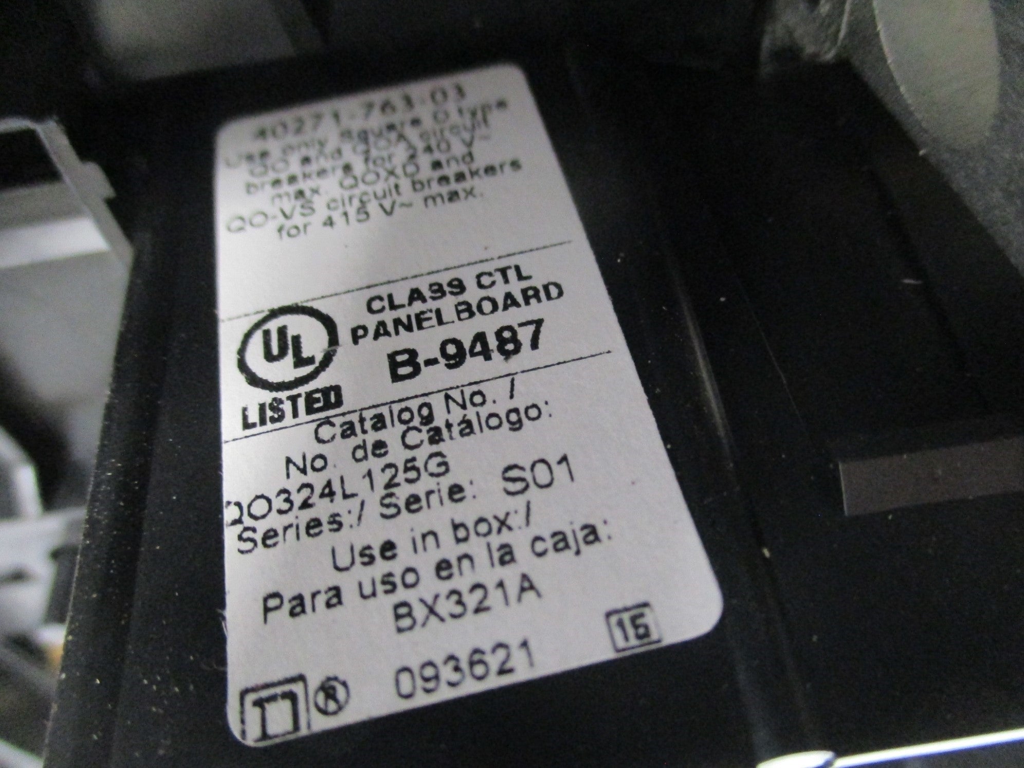 SQUARE D QO324L125G SER. S01 UNMP