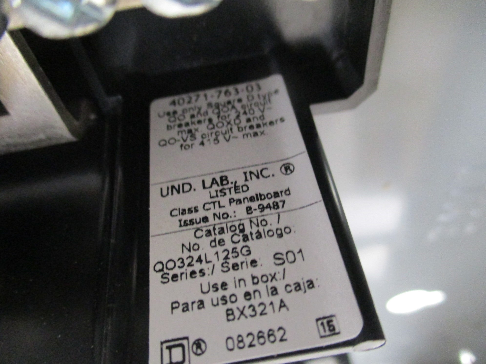 SQUARE D QO324L125G SER. S01 NSMP