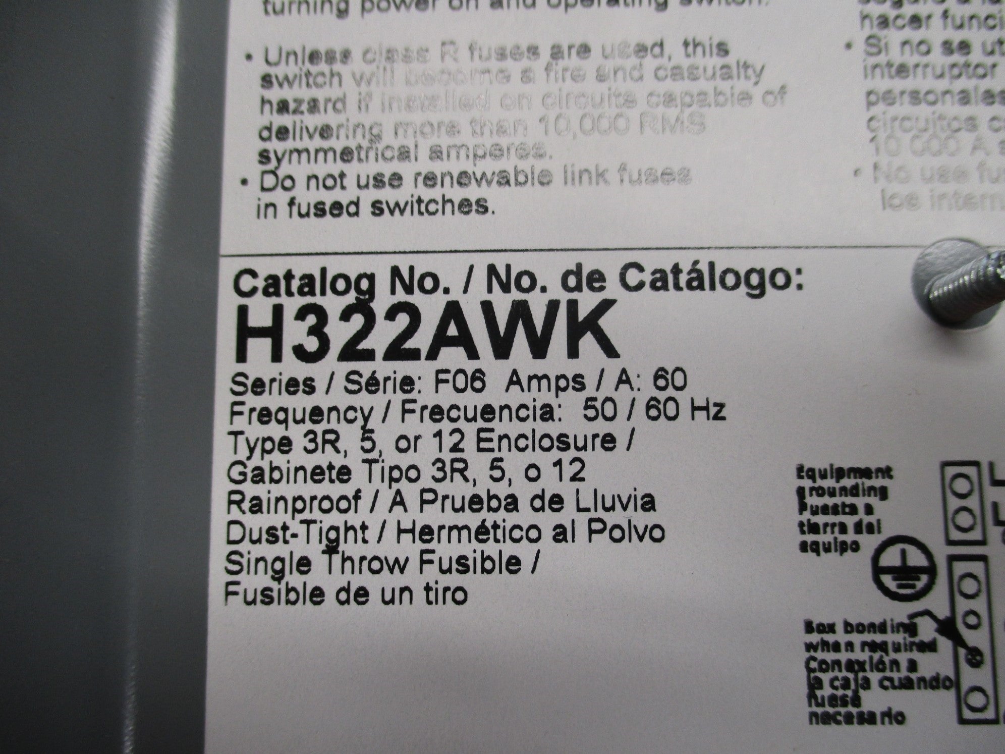 SQUARE D H322AWK SER. F06 NSMP