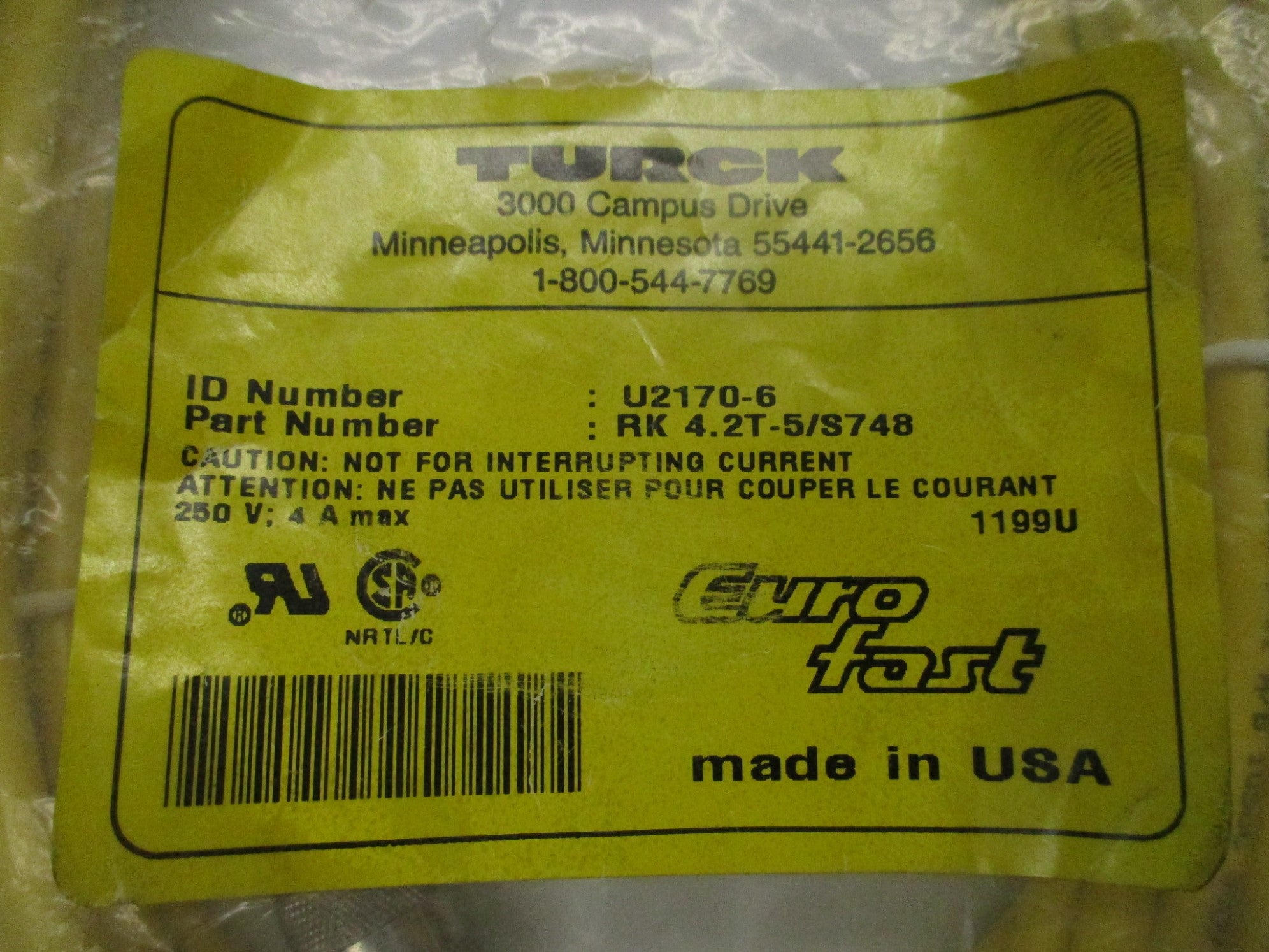 TURCK RK4.2T-5/S748 NSMP