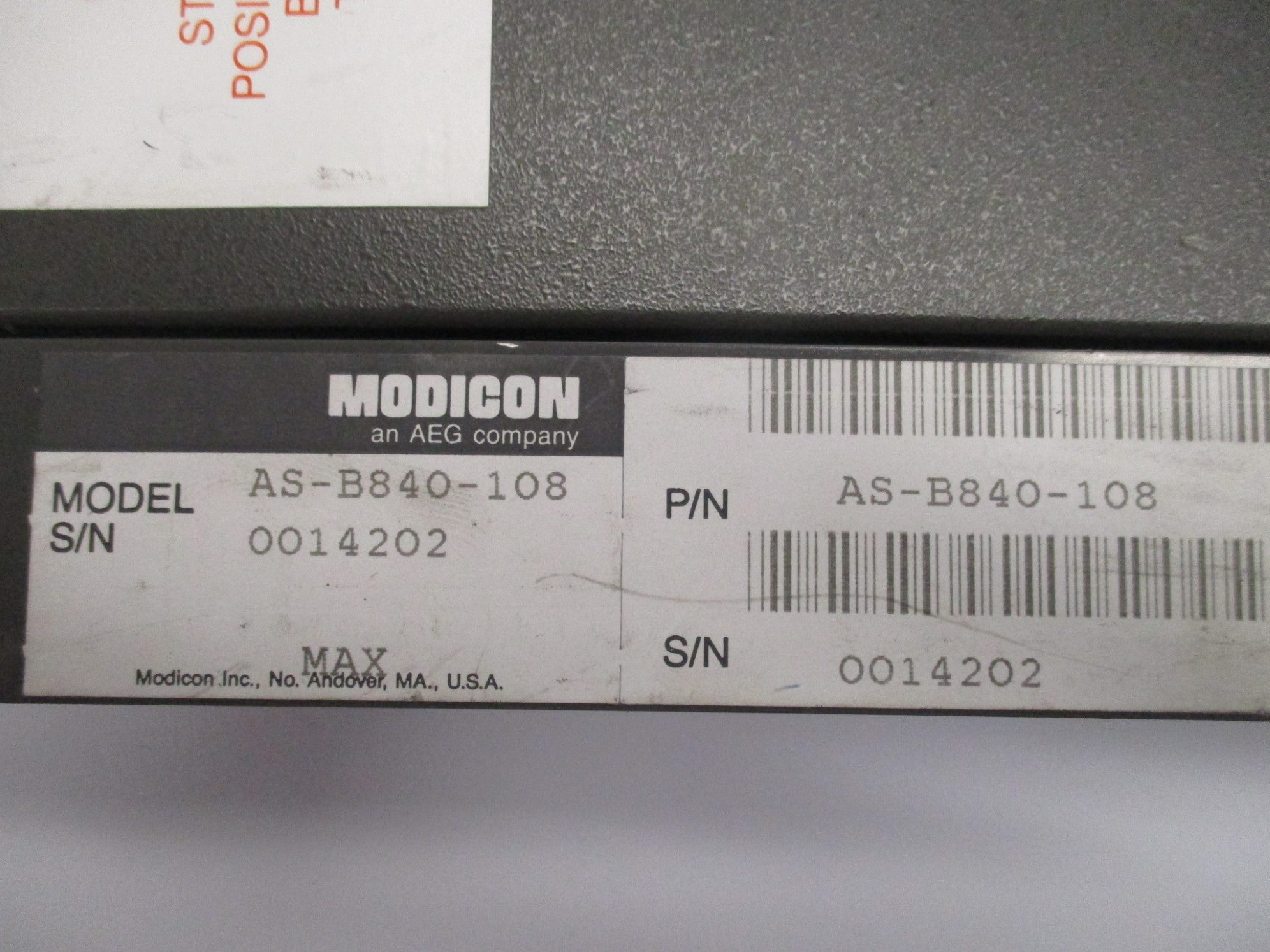 MODICON AS-B840-108 NSNP