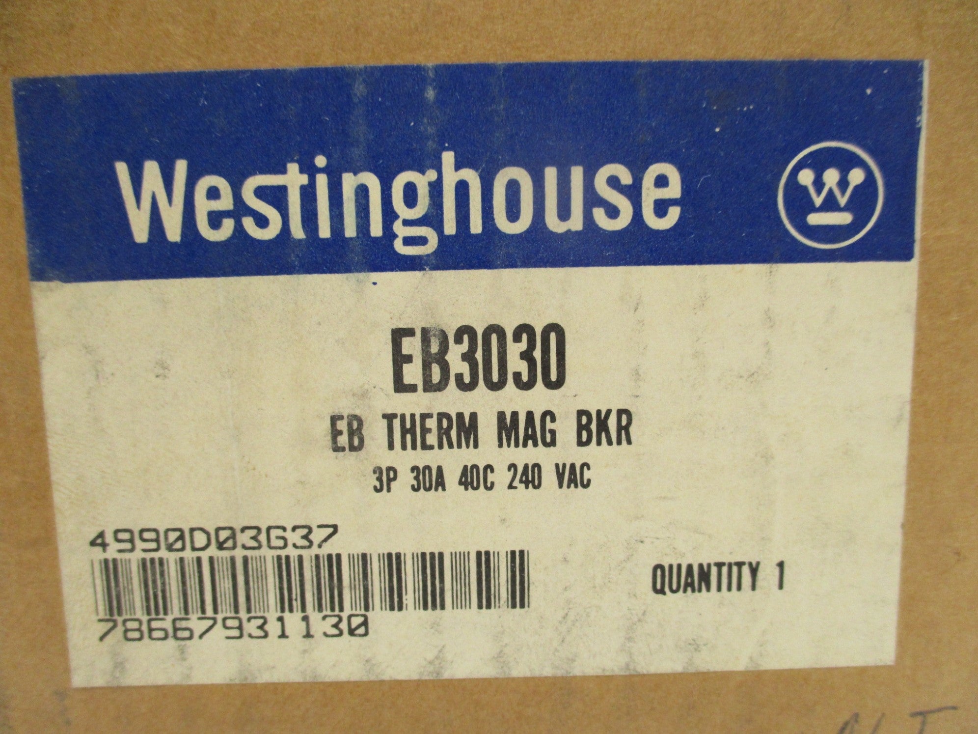 WESTINGHOUSE EB3030 30A 240V (BLACK) NSMP