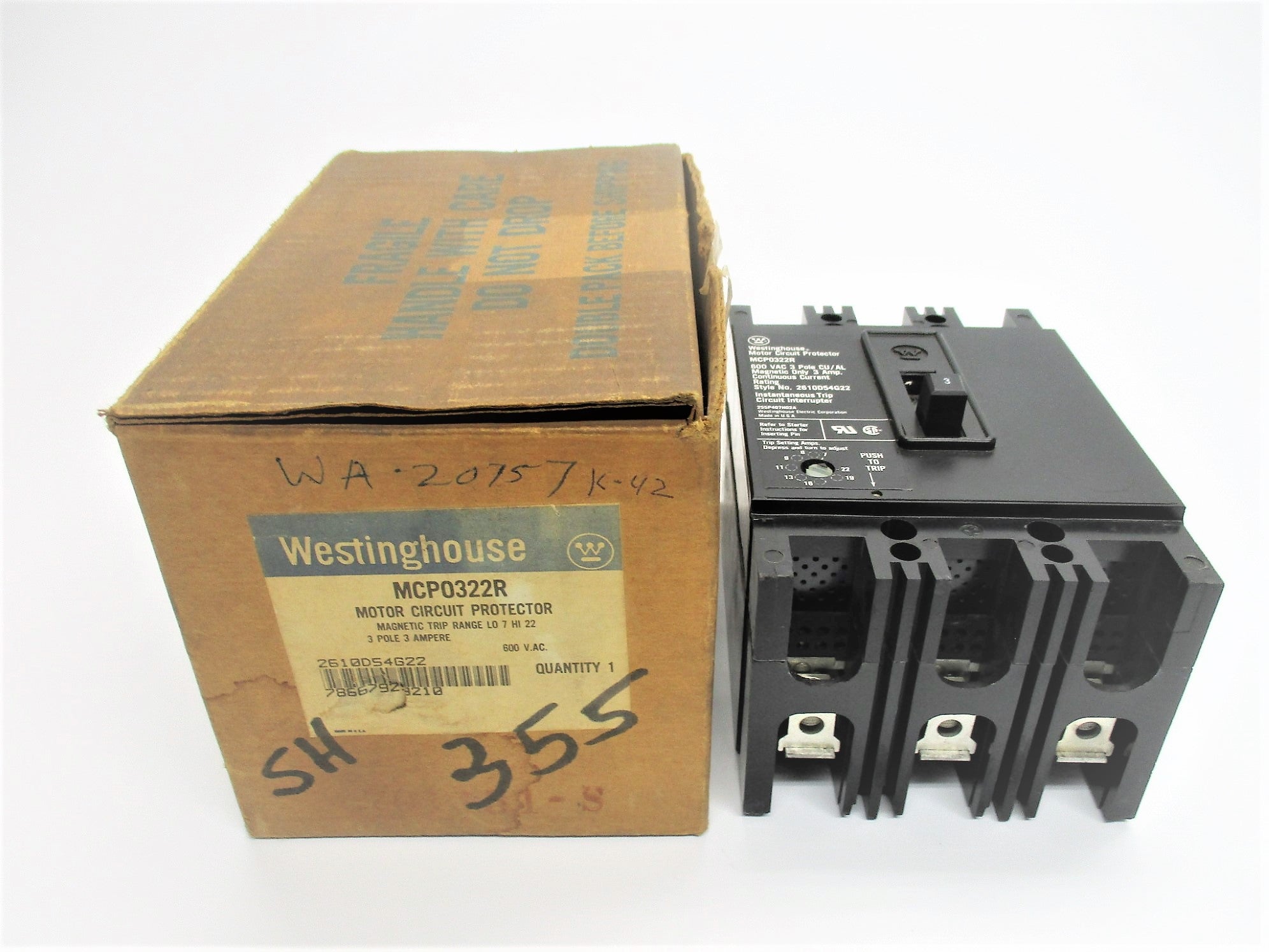 WESTINGHOUSE MCP0322R 3A 600V (BLACK) NSMP