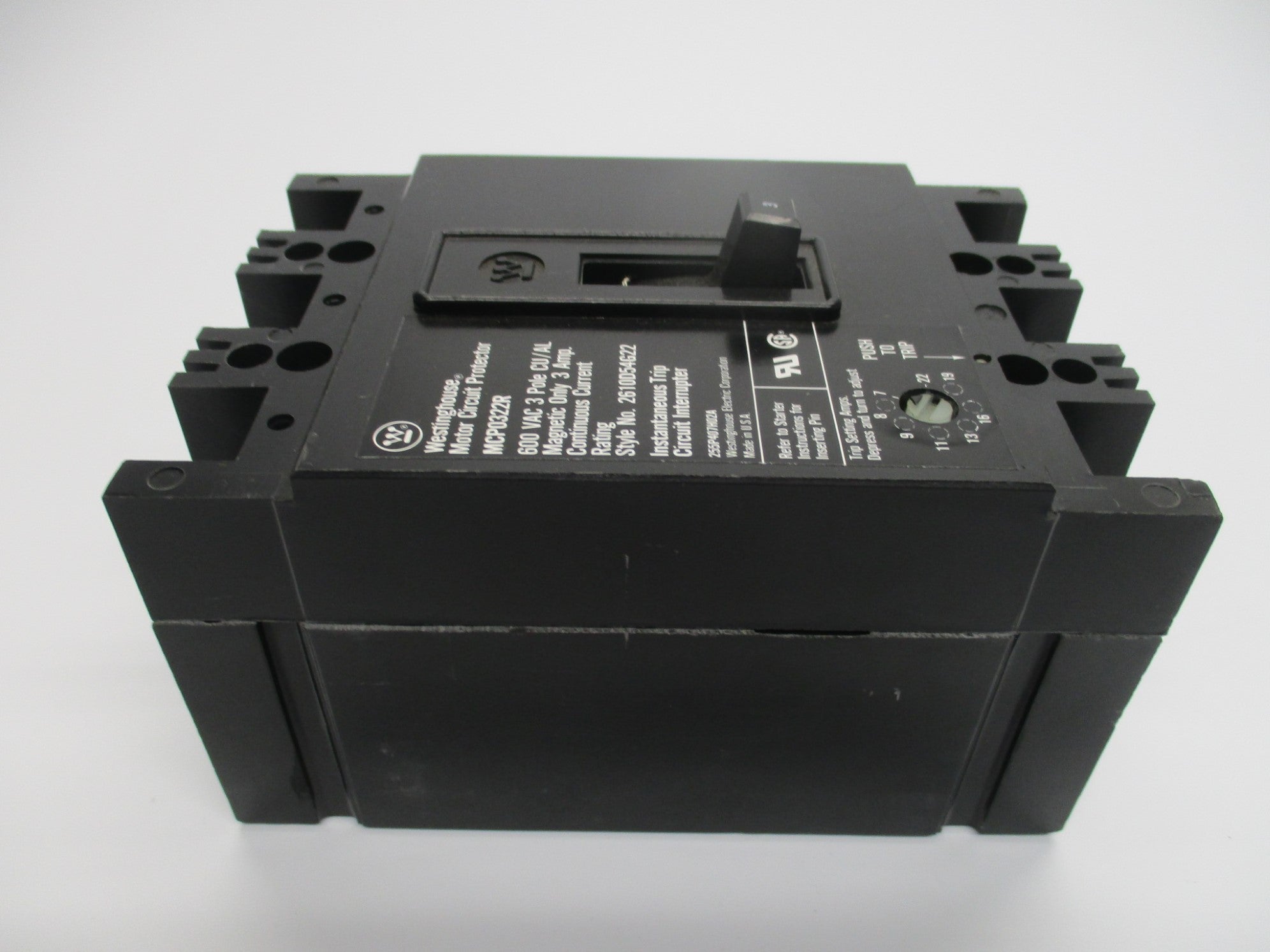 WESTINGHOUSE MCP0322R 3A 600V (BLACK) NSMP