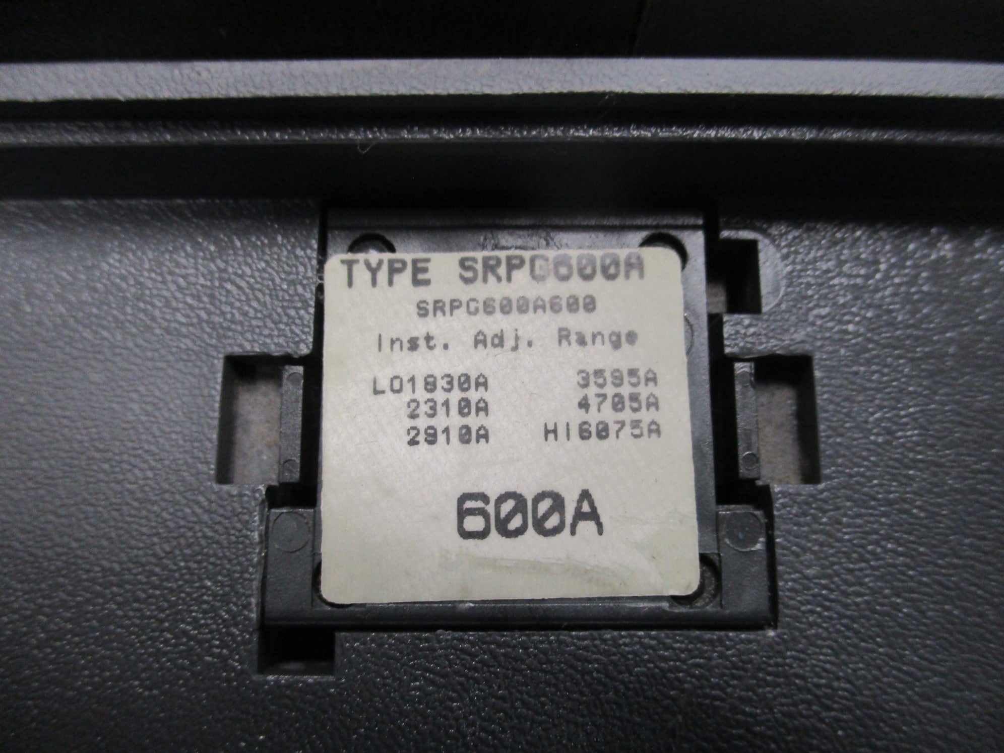 GENERAL ELECTRIC SGHA36AT0600 600A 600V UNMP