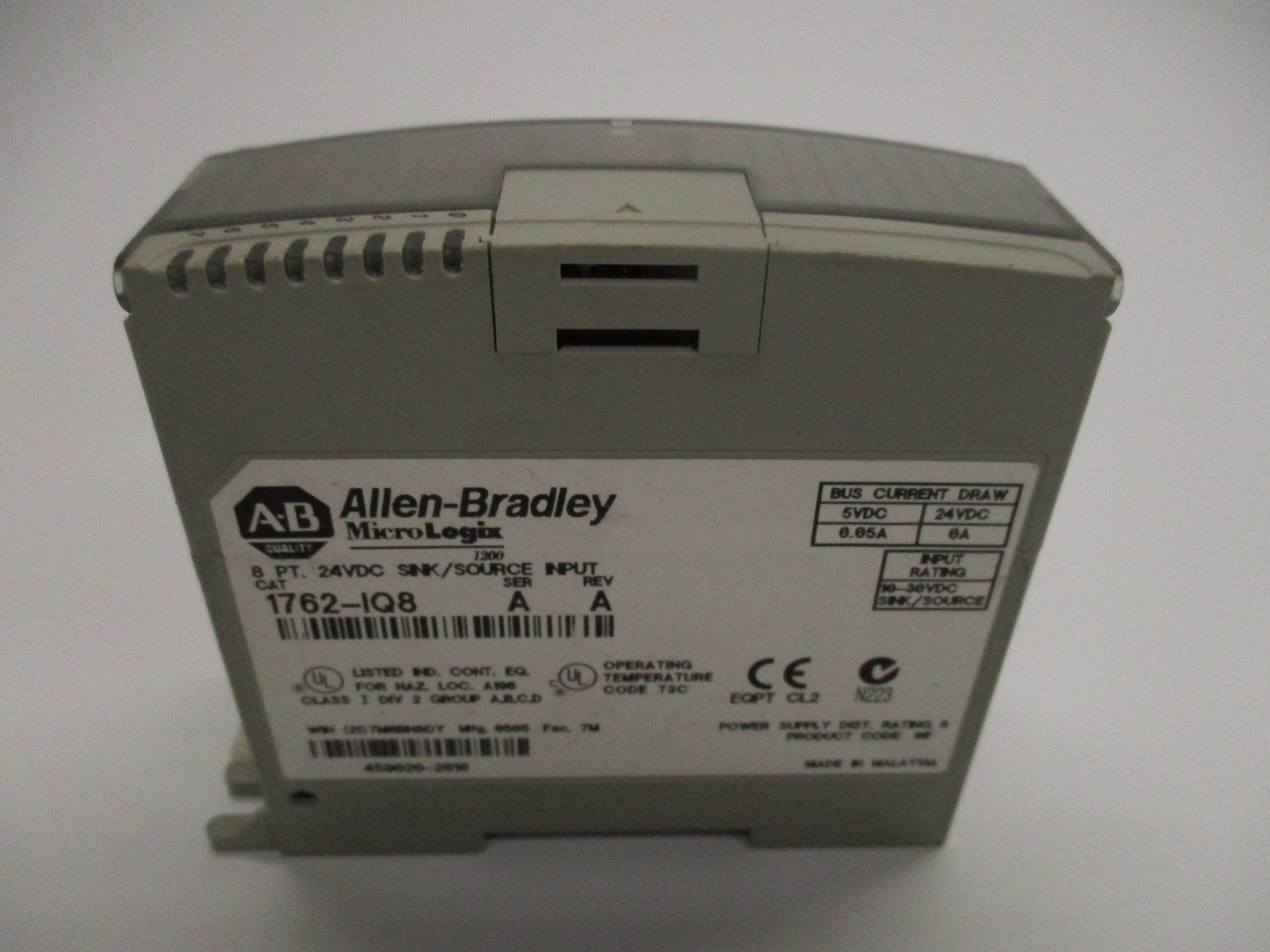 ALLEN BRADLEY 1762-IQ8 SER. A NSNP