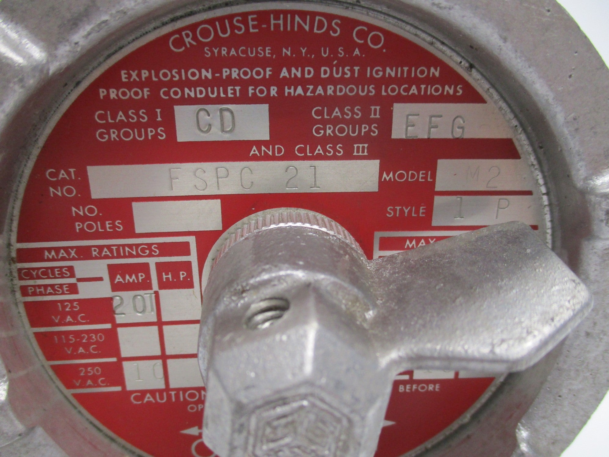 CROUSE HINDS FSPC21 NSNP