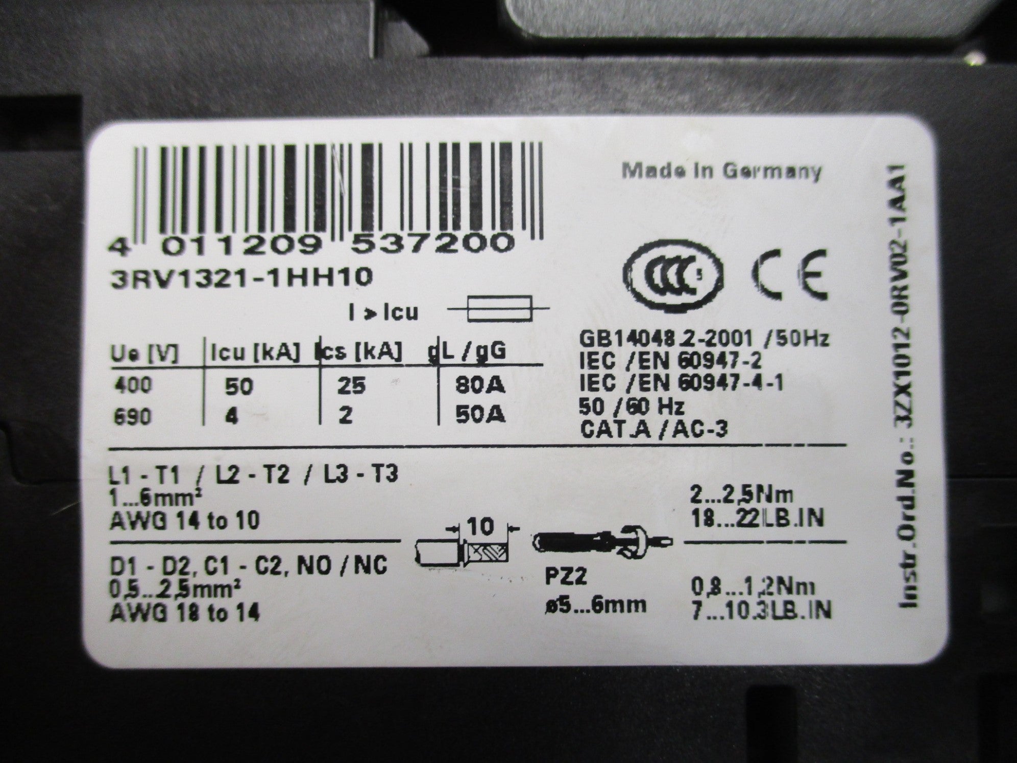 SIEMENS 3RK1301-0BB13-0AA4 (AS PICTURED) NSNP