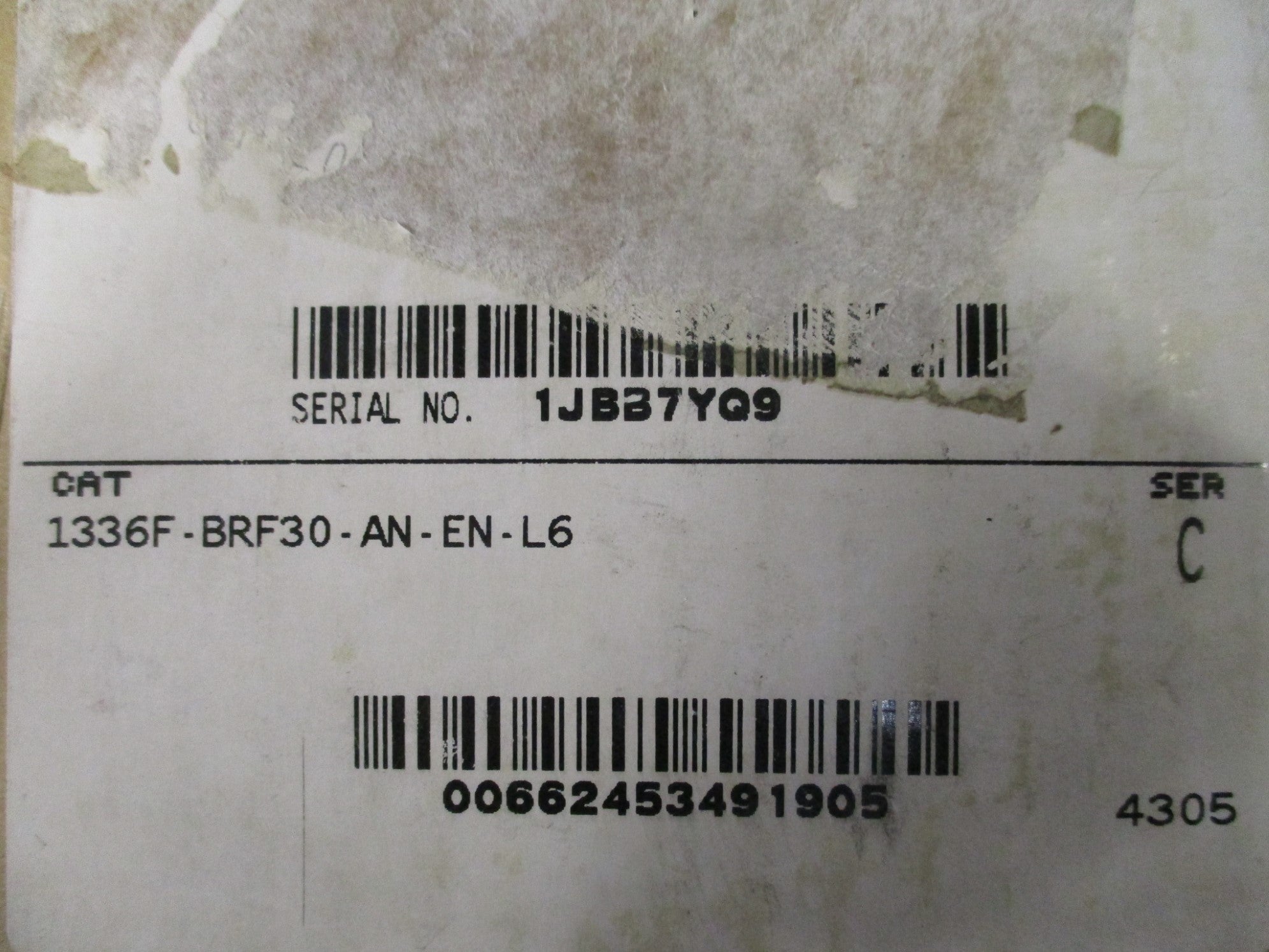 ALLEN BRADLEY 1336F-BRF30-AN-EN-L6 SER. C NSMP
