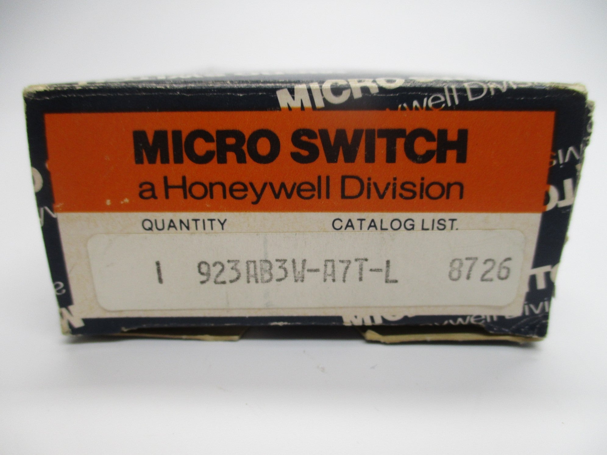 MICRO SWITCH 923AB3W-A7T-L NSMP