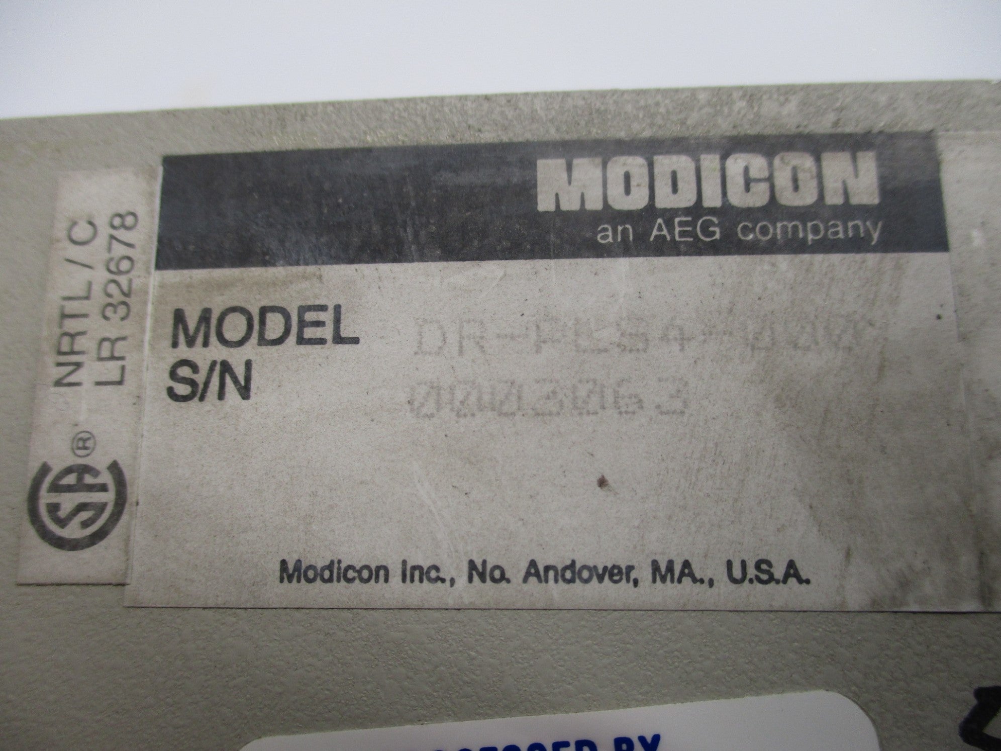 MODICON DR-PLS4-000 600V 10A UNMP